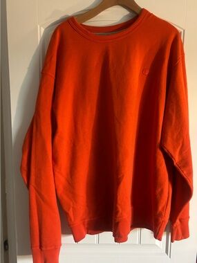 Champion Men's Bright Orange Crewneck Sweatshirt